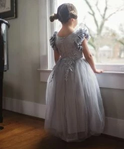 TRISH SCULLY BIANCA GOWN SILVER