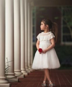 TRISH SCULLY GIOVANNA DRESS WHITE