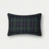 TRISH SCULLY HOME BLACK WATCH TARTAN BOLSTER PILLOW 1 TRISH SCULLY HOME BLACK WATCH TARTAN BOLSTER PILLOW