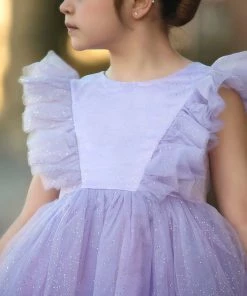 TRISH SCULLY SALE MILLY DRESS SPARKLE LAVENDER