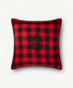 TRISH SCULLY BUFFALO CHECK PILLOW CASE RED HOME