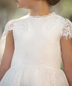 TRISH SCULLY HOME GIRLS GWENDOLYN GOWN WHITE