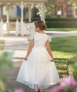 TRISH SCULLY HOME GIRLS GWENDOLYN GOWN WHITE