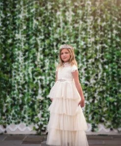 TRISH SCULLY HOME ARIANA GOWN SPARKLE IVORY GIRLS