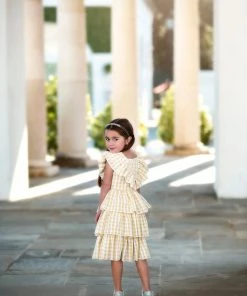 TRISH SCULLY HOME MAIZY DRESS YELLOW Summer Wedding Guest