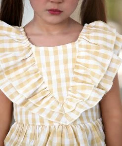 TRISH SCULLY HOME MAIZY DRESS YELLOW Summer Wedding Guest