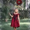 TRISH SCULLY BIANCA DRESS RED & BLACK BUFFALO CHECK SALE