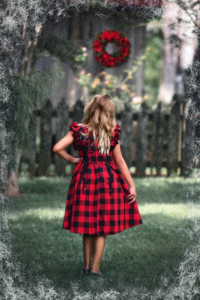 TRISH SCULLY BIANCA DRESS RED & BLACK BUFFALO CHECK SALE 5 TRISH SCULLY BIANCA DRESS RED & BLACK BUFFALO CHECK SALE