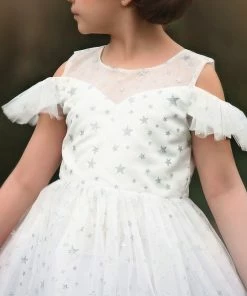 TRISH SCULLY ETOILE DRESS WHITE SALE