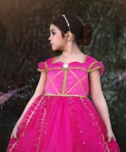 TRISH SCULLY HOME PEACOCK PRINCESS GOWN FUCHSIA