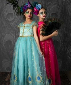 TRISH SCULLY HOME PEACOCK PRINCESS GOWN FUCHSIA