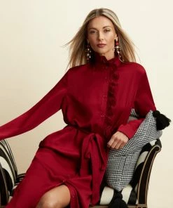 TRISH SCULLY LEA BUTTON DOWN MAXI DRESS