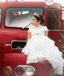 TRISH SCULLY HOME Shop All Girls Apparel ARIANA GOWN WHITE