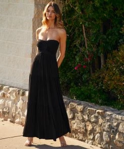 TRISH SCULLY WOMEN PIPPA MAXI DRESS BLACK 9 TRISH SCULLY WOMEN PIPPA MAXI DRESS BLACK