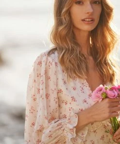 TRISH SCULLY WOMEN GRACE MINI DRESS PINK FLORAL