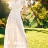 TRISH SCULLY MARJORIE MAXI DRESS WHITE WOMEN