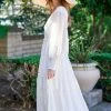 TRISH SCULLY SOFIA MAXI DRESS WHITE