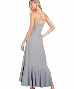 TRISH SCULLY WOMEN PAIGE GOWN SILVER BLUE 7 TRISH SCULLY WOMEN PAIGE GOWN SILVER BLUE