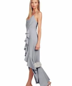 TRISH SCULLY WOMEN PAIGE GOWN SILVER BLUE