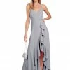 TRISH SCULLY WOMEN PAIGE GOWN SILVER BLUE