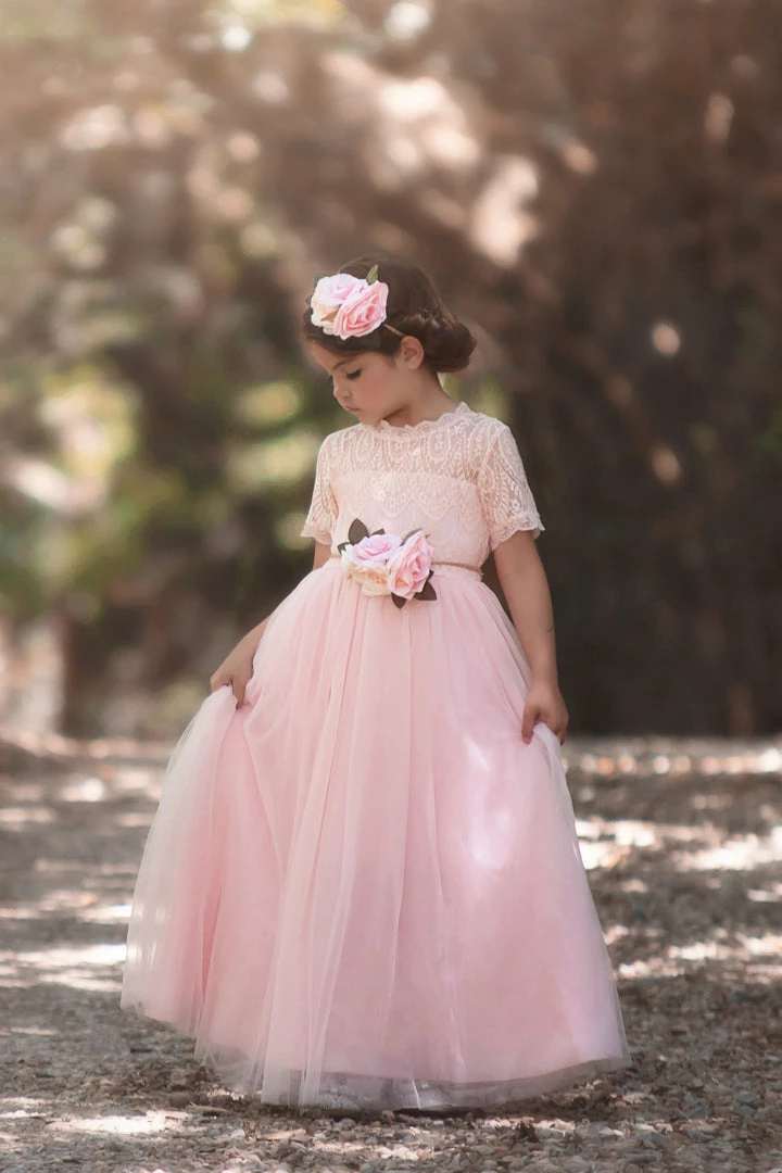 TRISH SCULLY GRACIE GOWN & BELT SET PINK 3 TRISH SCULLY GRACIE GOWN & BELT SET PINK