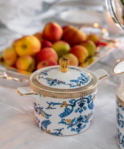 TRISH SCULLY HOME CORINNE 3PC. BONE CHINA TEA SERVICE