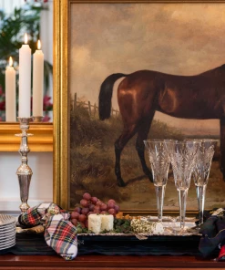 TRISH SCULLY STEWART TARTAN NAPKIN SET OF 4