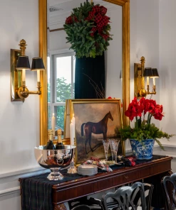 TRISH SCULLY HOME BLACK WATCH TABLE RUNNER