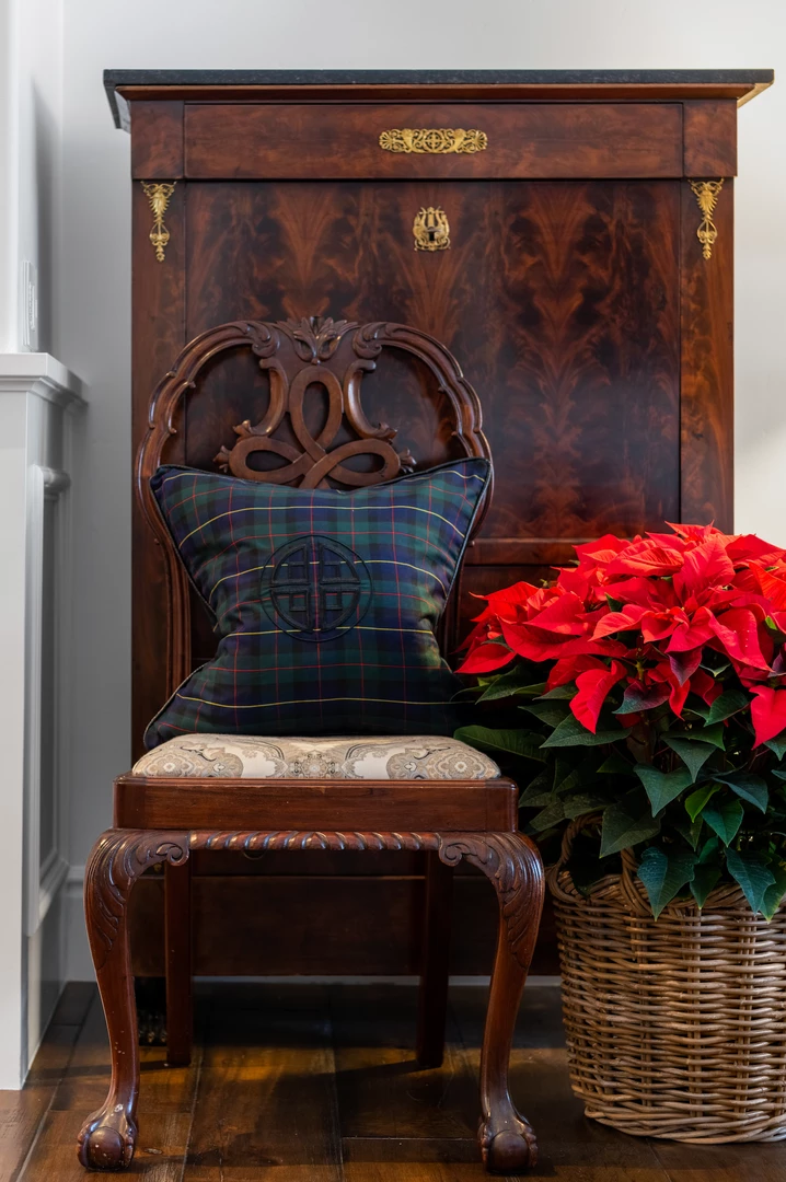 TRISH SCULLY BLACK WATCH EMBROIDERED PILLOW CASE HOME 3 TRISH SCULLY BLACK WATCH EMBROIDERED PILLOW CASE HOME