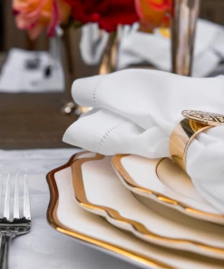 TRISH SCULLY HOME MILANO WHITE JACQUARD PLACEMATS SET OF 4