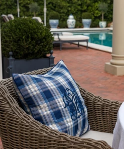 TRISH SCULLY HOME WHITEHALL EMBROIDERY PILLOW CASE