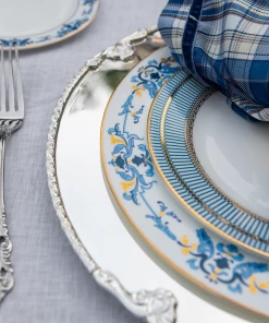 TRISH SCULLY HOME SILVER PLATED YORKSHIRE CHARGER PLATE