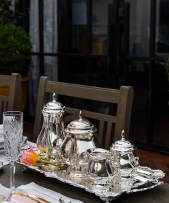 TRISH SCULLY HOME SILVER PLATED WINDSOR PLATTER