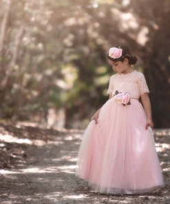 TRISH SCULLY GRACIE GOWN & BELT SET PINK 10 TRISH SCULLY GRACIE GOWN & BELT SET PINK