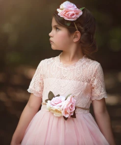 TRISH SCULLY GRACIE GOWN & BELT SET PINK 11 TRISH SCULLY GRACIE GOWN & BELT SET PINK