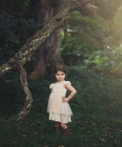 TRISH SCULLY OLIVIA DRESS BUTTERSCOTCH GIRLS