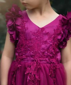 TRISH SCULLY GIRLS BIANCA DRESS ORCHID