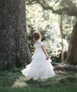 TRISH SCULLY HOME Shop All Girls Apparel ARIANA GOWN WHITE