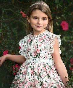 TRISH SCULLY EVERLY DRESS PINK FLORAL GIRLS