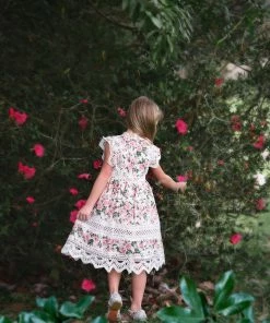 TRISH SCULLY EVERLY DRESS PINK FLORAL GIRLS 7 TRISH SCULLY EVERLY DRESS PINK FLORAL GIRLS