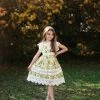 TRISH SCULLY GIRLS EVERLY DRESS YELLOW FLORAL 2 TRISH SCULLY GIRLS EVERLY DRESS YELLOW FLORAL
