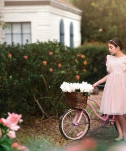 TRISH SCULLY GIRLS CAROLINA DRESS PINK