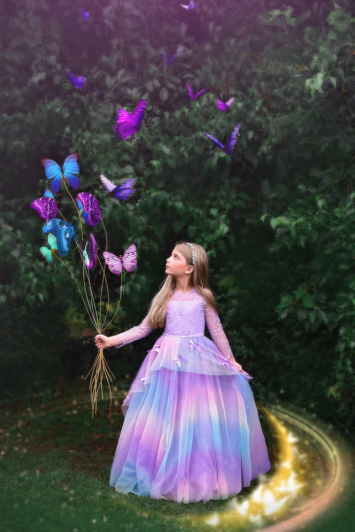 TRISH SCULLY HOME MARIPOSA GOWN WATERCOLORS GIRLS 2 TRISH SCULLY HOME MARIPOSA GOWN WATERCOLORS GIRLS