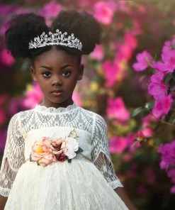 TRISH SCULLY SPLENDOR GOWN & BELT SET IVORY