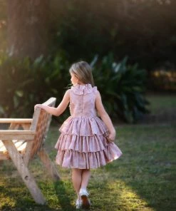 TRISH SCULLY GIRLS JOELLE DRESS ROSE 9 TRISH SCULLY GIRLS JOELLE DRESS ROSE