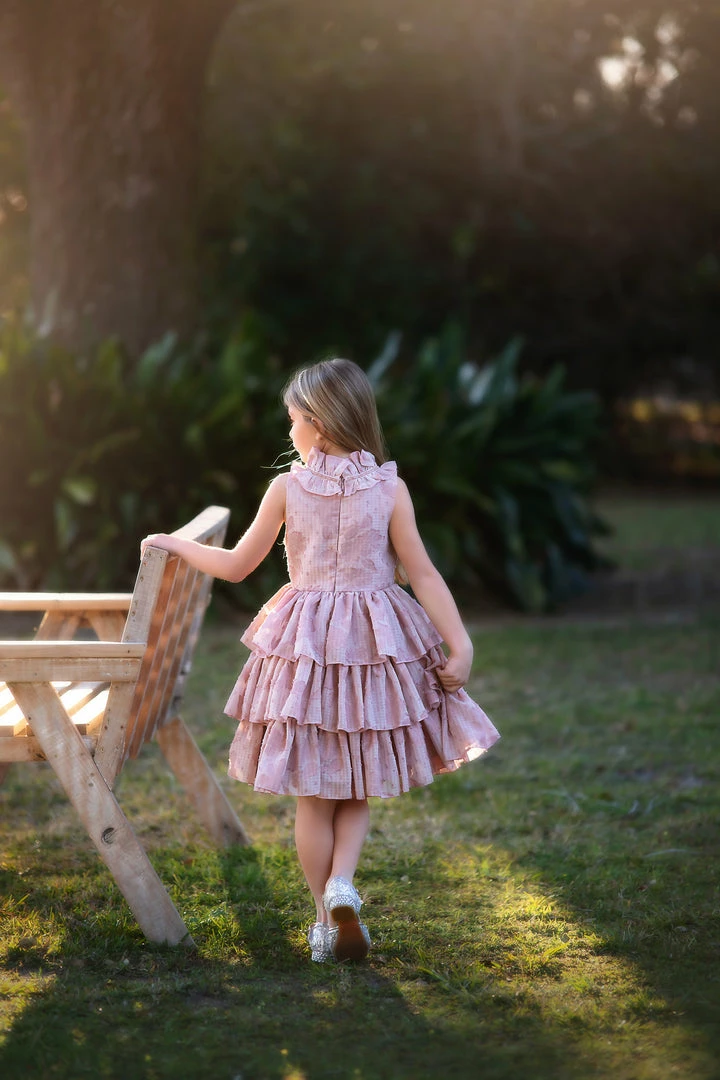 TRISH SCULLY GIRLS JOELLE DRESS ROSE 6 TRISH SCULLY GIRLS JOELLE DRESS ROSE