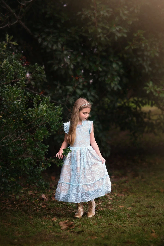 TRISH SCULLY SYLVIE DRESS BLUE Sale Kid's 3 TRISH SCULLY SYLVIE DRESS BLUE Sale Kid's