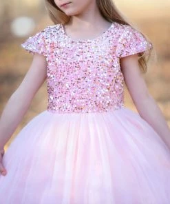 TRISH SCULLY DELILAH DRESS PINK