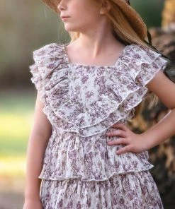 TRISH SCULLY HOME MAIZY DRESS LAVENDER FLORAL