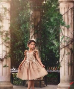 TRISH SCULLY HOME BIANCA DRESS GOLD